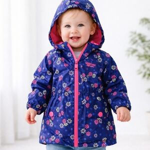 Floral Hooded Jacket for Kids